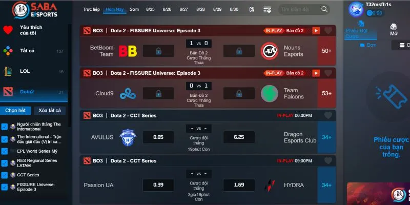 Các kèo cược esports hấp dẫn nhất tại KUBET